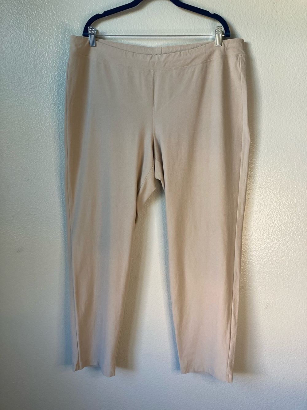 Eileen Fisher Washable Stretch Crepe Pant Slim Travel Minimalist sz XL